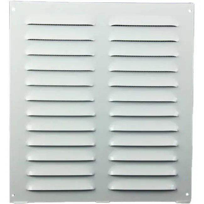 Grille à fente rectangulaire en métal 260 x 280 blanc - MR2628