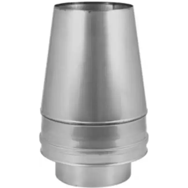 Elément droit à double paroi diamètre 150 mm (150/200) Pièce supérieure conique I316L/I304 (D0,5/0,6)