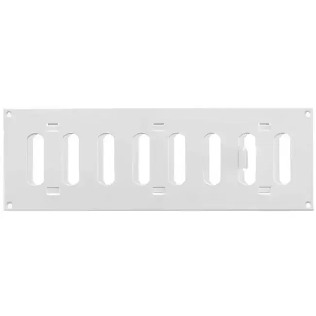 Grille à fente rectangulaire réglable en métal 300 x 100 blanc - MR3010R - RAL9016
