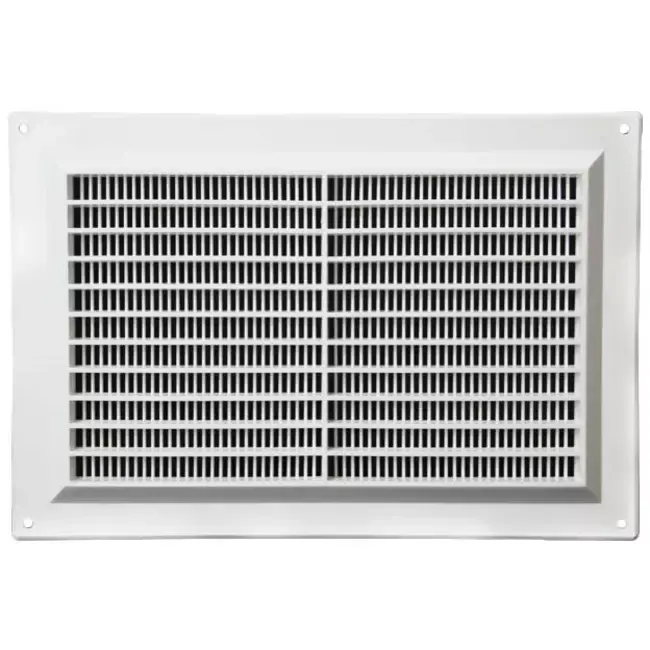 Grille de ventilation rectangulaire grillagée 250 x 170 mm blanc - VR2517