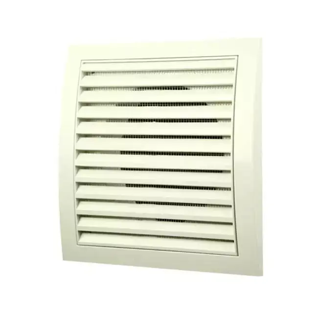 Grille murale 190 x 190 mm avec diamètre 150 - blanc ND15