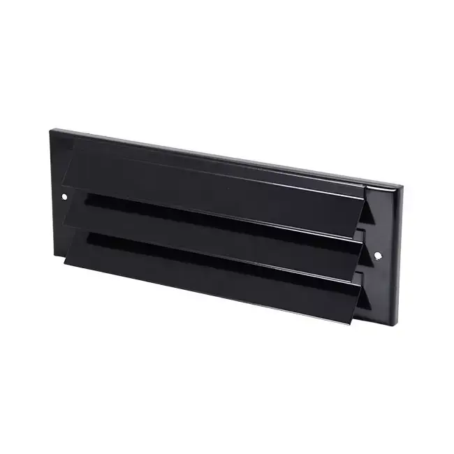 Grille murale extérieure montée en saillie 300mm x 100mm NOIR