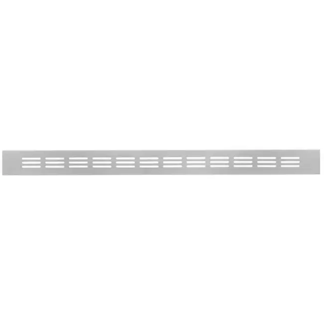 Grille de ventilation plinthe aluminium - argent L = 500 mm x H = 40 mm - RA450S