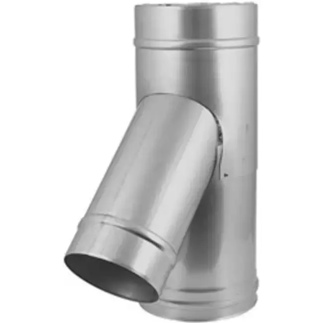 Elément droit à double paroi diamètre 250 mm (250/300) Pièce en T T135 EW I316L/I304 (D0,5/0,6)