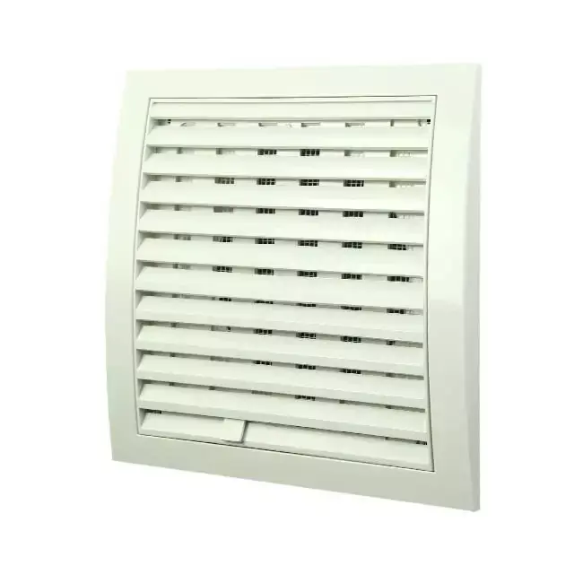 Grille murale réglable 190 x 190 diamètre 125 blanc - ND12R