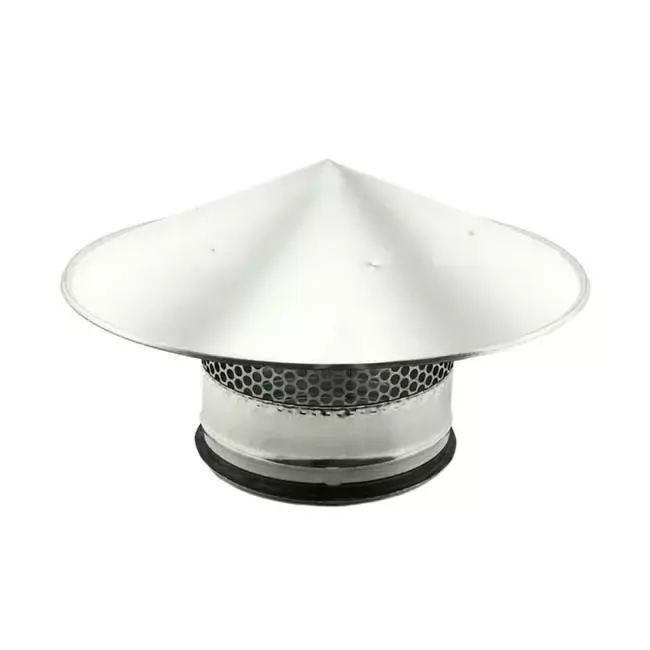 Sortie de toit avec grille Ø 200 mm - Galvanisée