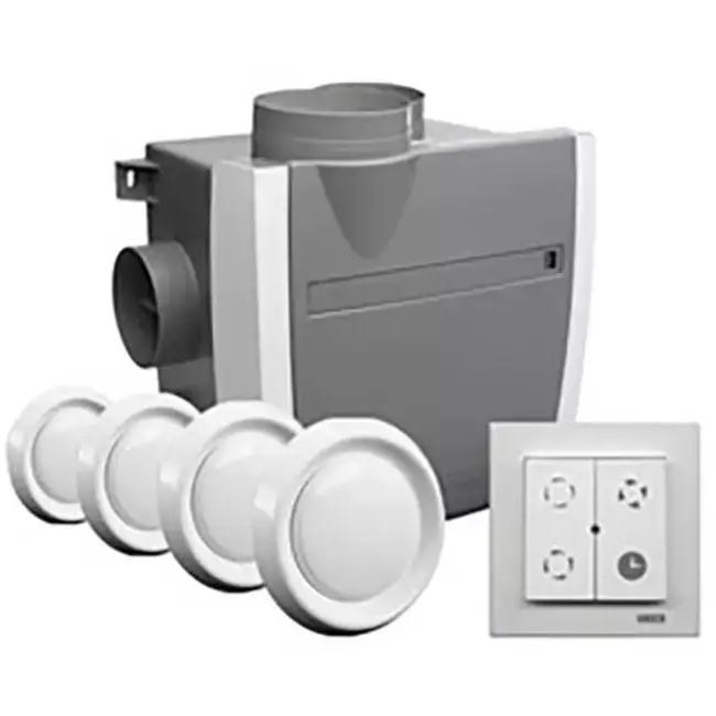 Vasco C400 Basic RF LE Package 400 m³/h + capteur d‘humidité + contrôle RFT + 4 vannes