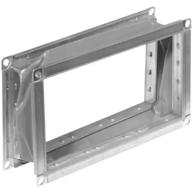 Tubulure souple de raccordement Ruck tôle d‘acier galvanisée 500 x 500 (VS 5050)