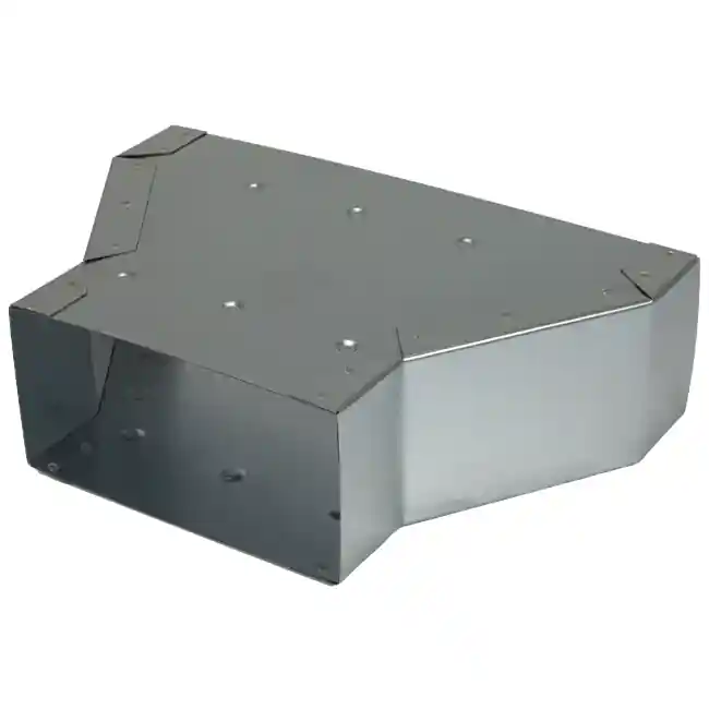 Réducteur de 300 x 80 mm à 220 x 80 mm pour gaines plates galvanisées