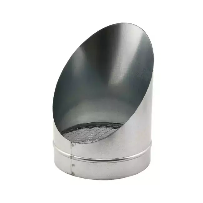 Grille tubulaire à 45 degrés avec diamètre de maille 125 mm