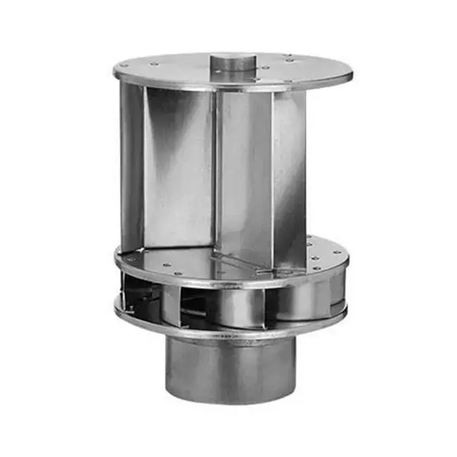Ventilateur éolien Savonius 100mm aluminium - 54m3/h