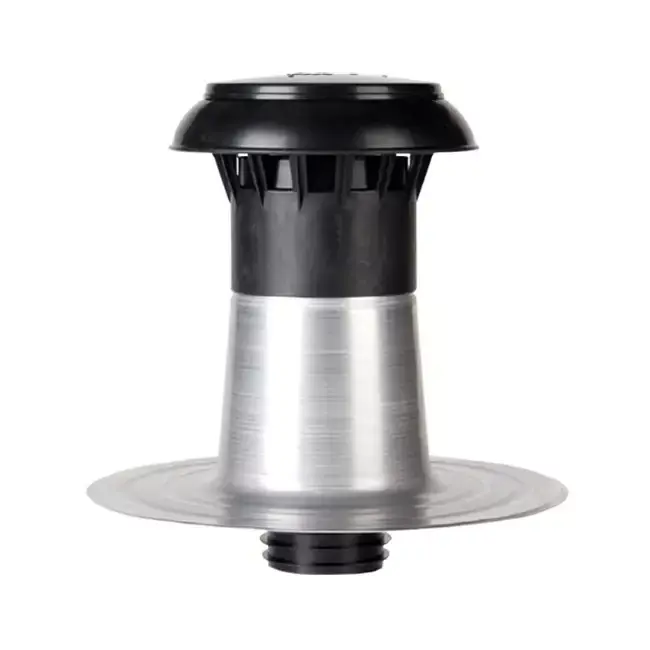Aération de toit plat à double paroi avec capuchon en plastique Ø 110-125 mm