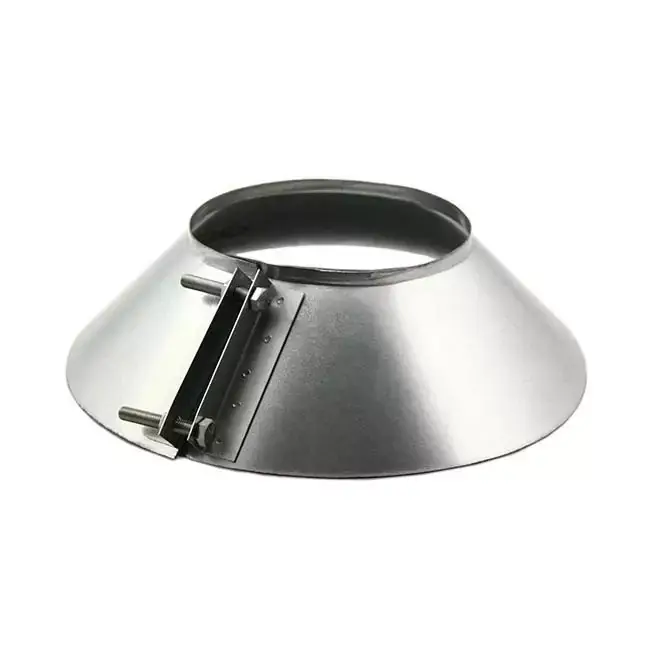 Collier anti-intempéries pour conduit rigide galvanisé Ø 180 mm Galvanisé