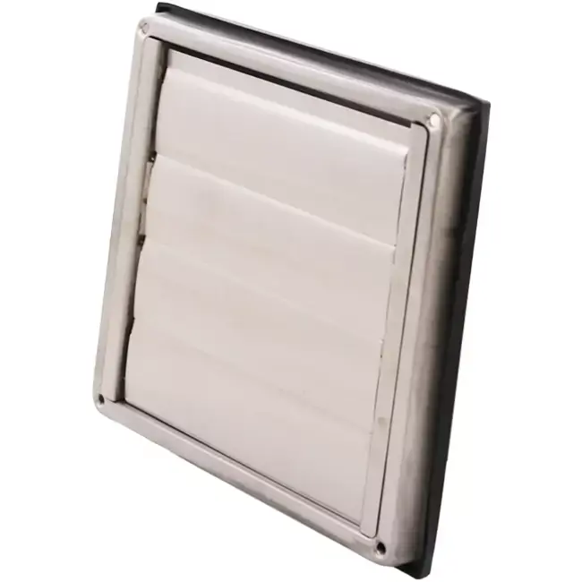 Grille frontale en acier inoxydable 150mm avec ailettes mobiles à échappement élevé - EL-SS-OP150 SS