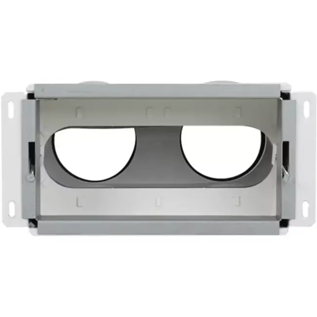 Diffuseur mural avec raccordement arrière Vent-Axia Uniflexplus 2x Ø90 mm