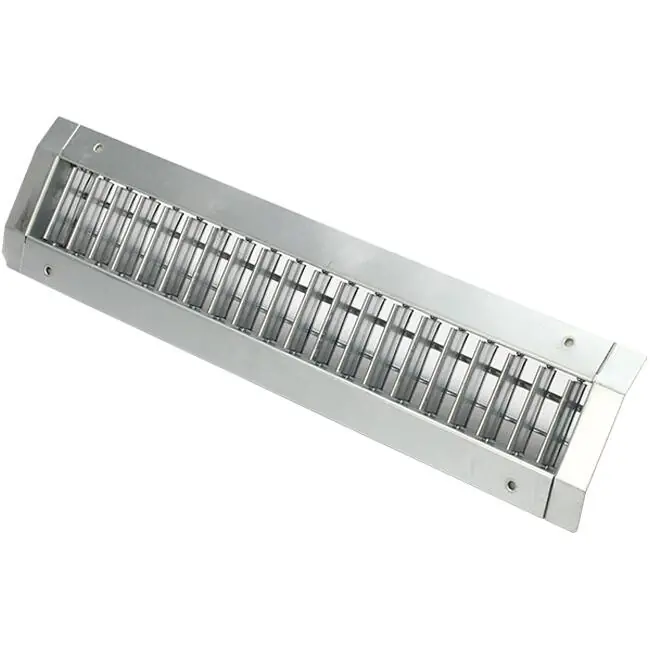 Grille de gaine double réglable 825x125mm pour gaine 315 à 900mm - DGS-DB825x125