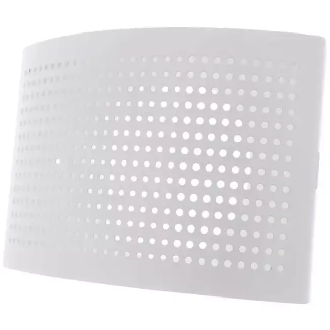 Bouche de ventilation Ø 100 mm avec capuchon perforé pour montage mural BLANC - DTQA100