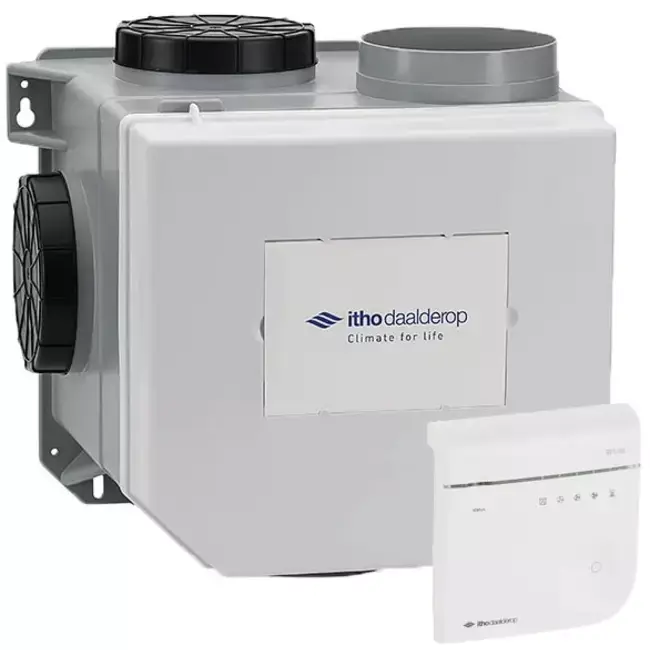 Itho Daalderop CVE-S ECO Optima High Performance HE 415 m³/h + sonde d‘humidité + contrôle CO2 - euro plug