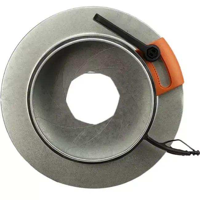Trappe d‘iris 500 mm - Sendzimir acier galvanisé - IRIS500