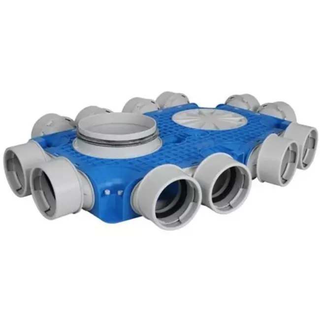 Boîte de sous-distribution de ventilation Vent-Axia Uniflexplus 12x Ø90 mm avec embout Ø160 mm