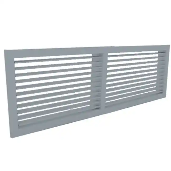Grille murale acier réglage unique - avec trous de vis - 600 x 400
