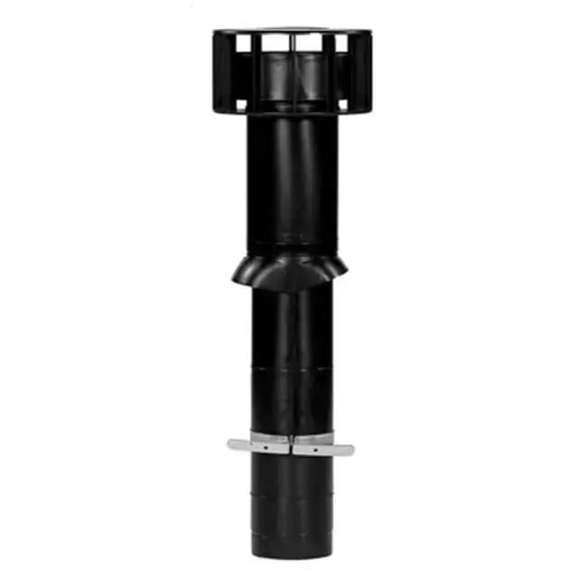 Terminal de toit Ubbink Multivent Ø 166 mm noir 400 m³/h - longueur 1100 mm