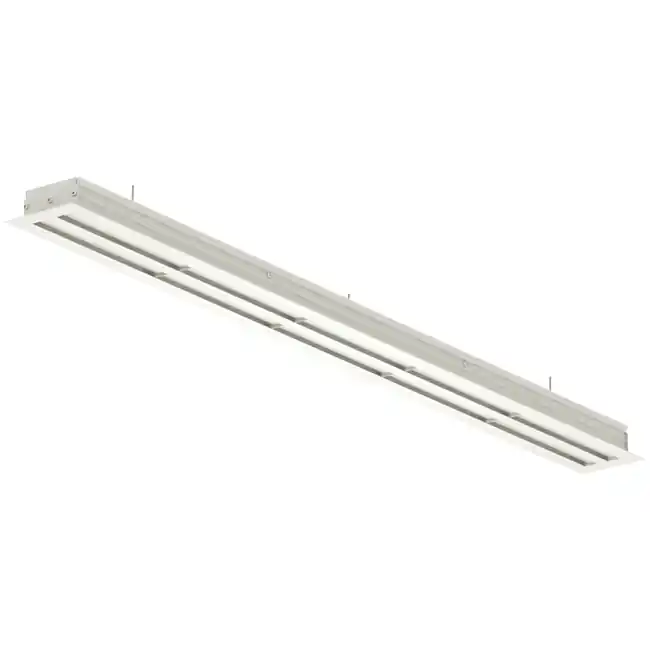 Diffuseur de ligne aluminium avec 1 feuille de motif réglable - 500 mm - RAL 9010