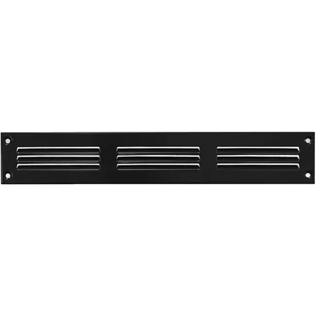 Grille métal 300 x 50 mm noir - MR305M - RAL9005
