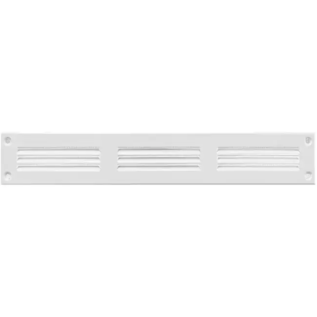 Grille métal 300 x 50 mm blanc - MR305