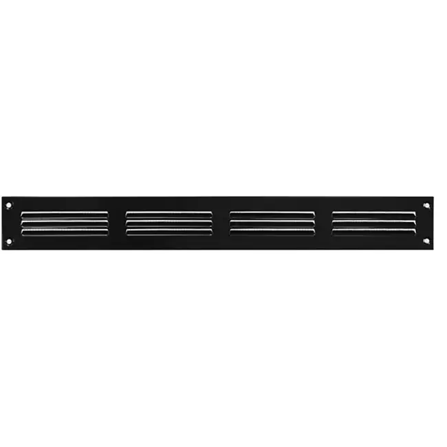 Grille métal 400 x 50 mm noir - MR405M - RAL9005