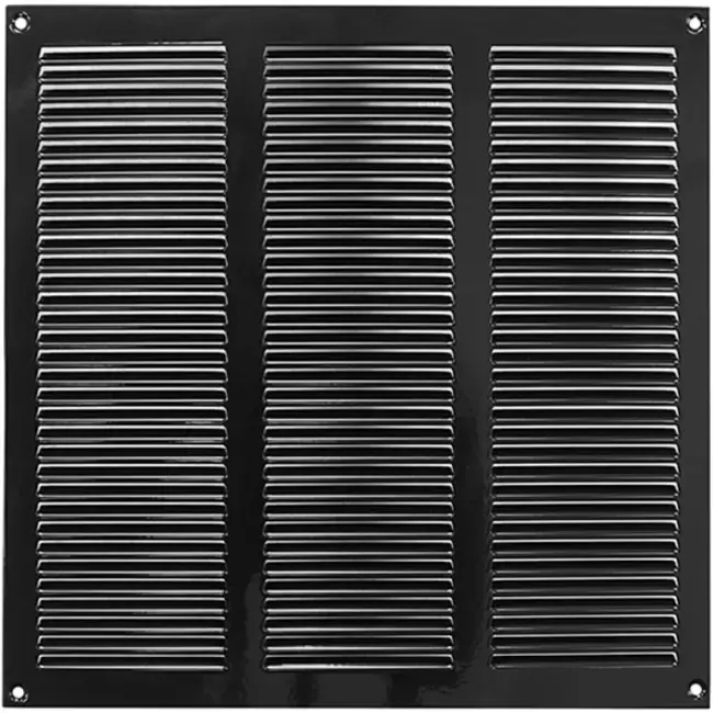 Grille métal 300 x 300 mm noir - MR3030M - RAL9005