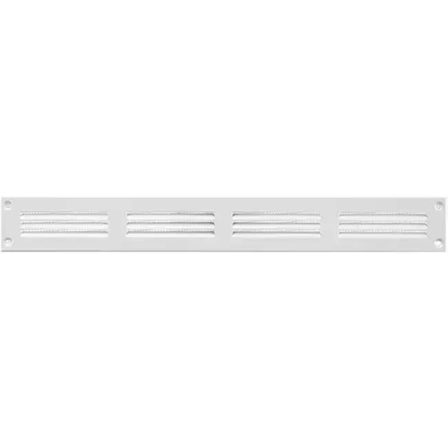 Grille métal 400 x 50 mm blanc - MR405