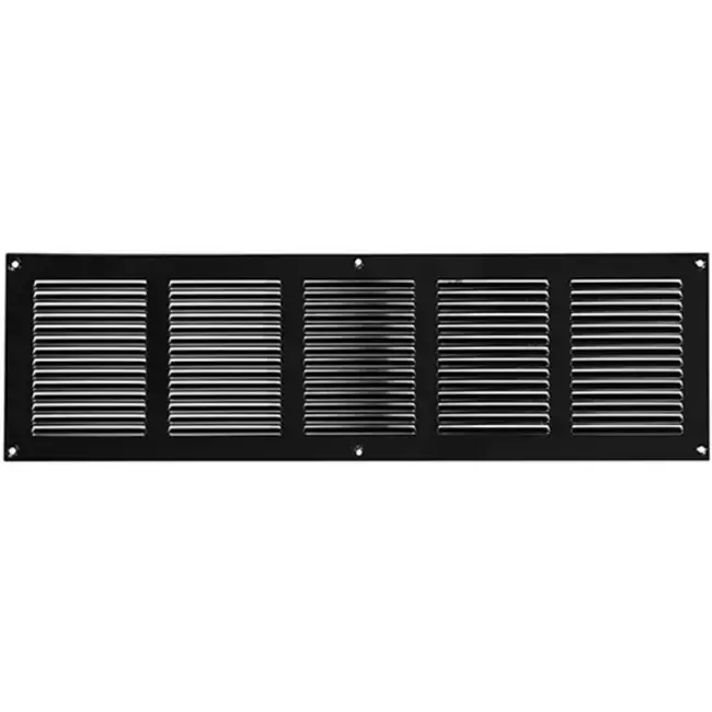 Grille métal 500 x 150 mm noir - MR5015M - RAL9005