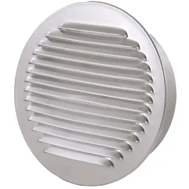 Grille de ventilation circulaire 125mm aluminium - EL-A-R125 ALU