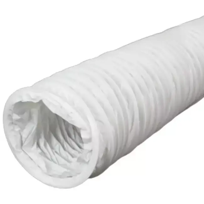 Gaine VMC 100 mm flexible en PVC blanc - 6 m