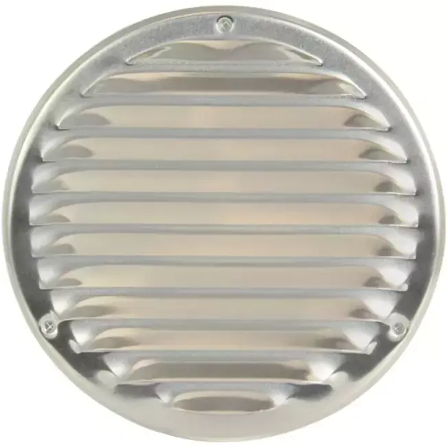 Grille de ventilation métal rond Ø 160 mm aluminium - MR160Al