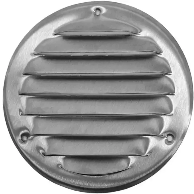 Grille de ventilation métal ronde Ø 160 mm acier inoxydable - MR160i