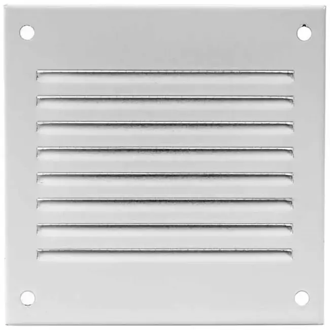Grille métal 100 x 100 mm blanc - MR1010