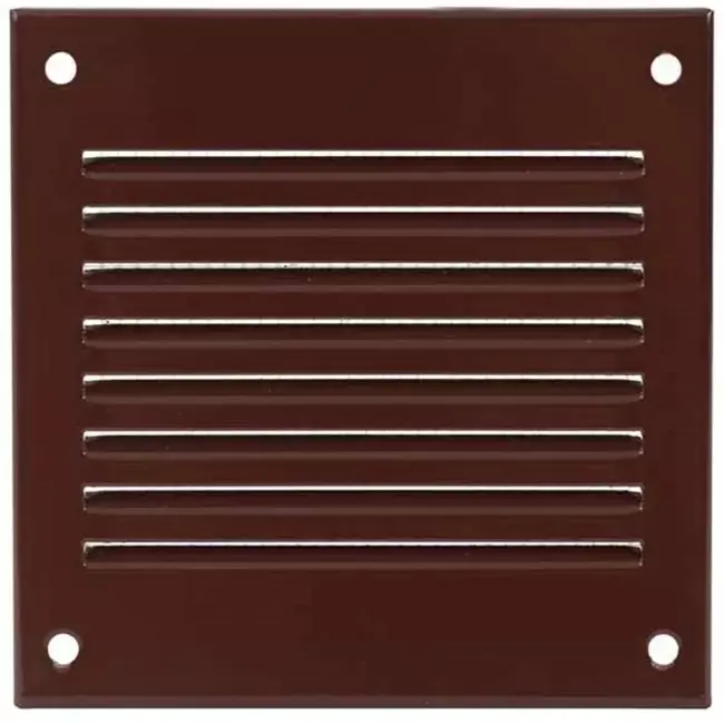 Grille métal 100 x 100 mm marron - MR1010B