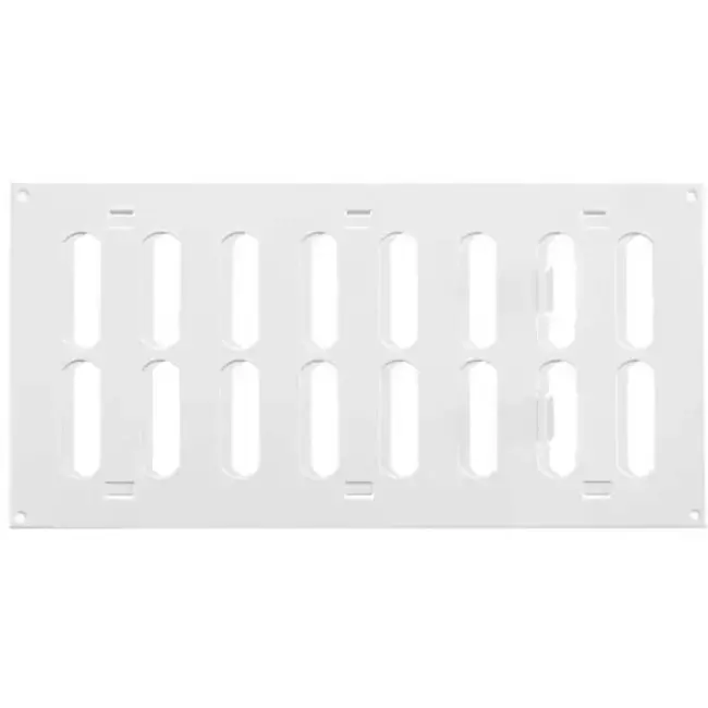 Grille métal réglable 300 x 150 mm blanc - MR3015R - RAL9016