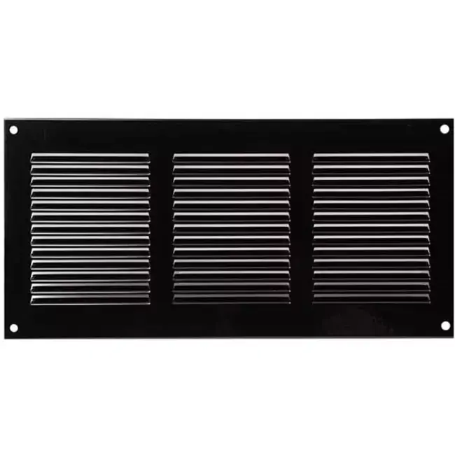 Grille métal 300 x 150 mm noir - MR3015M - RAL9005
