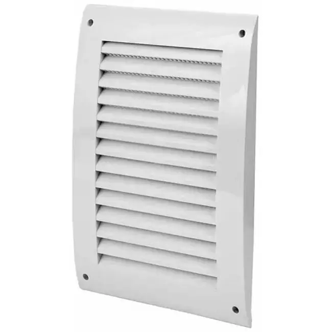 Grille murale 250x170 mm blanc - N25