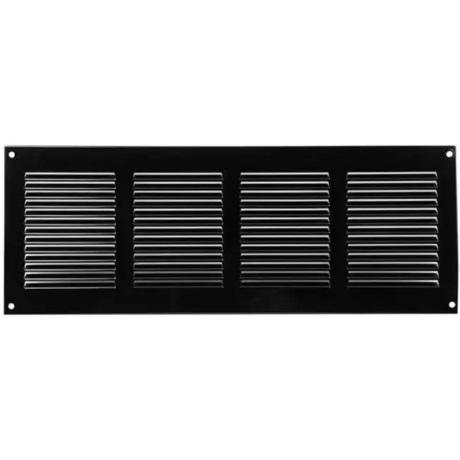 Grille métal 400 x 150 mm noir - MR4015M - RAL9005