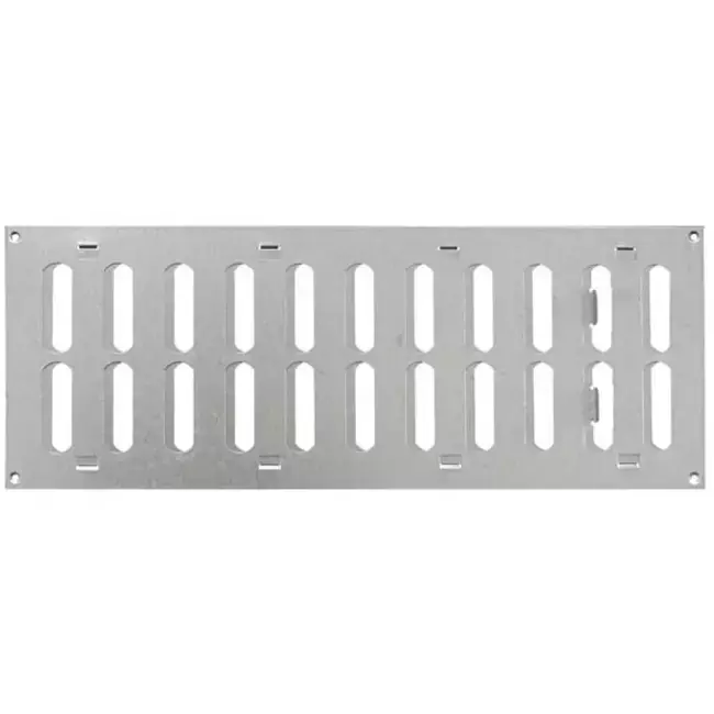 Grille métal 400 x 150 mm zinc - MR4015Zn