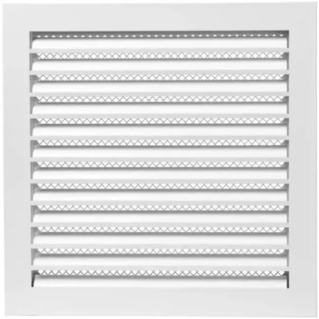 Grille métal industriel 300 x 300 mm blanc - MRF3030