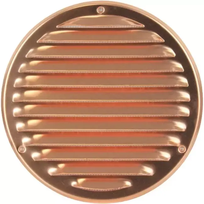 Grille de ventilation métal ronde Ø 160 mm cuivre - MR160Cu