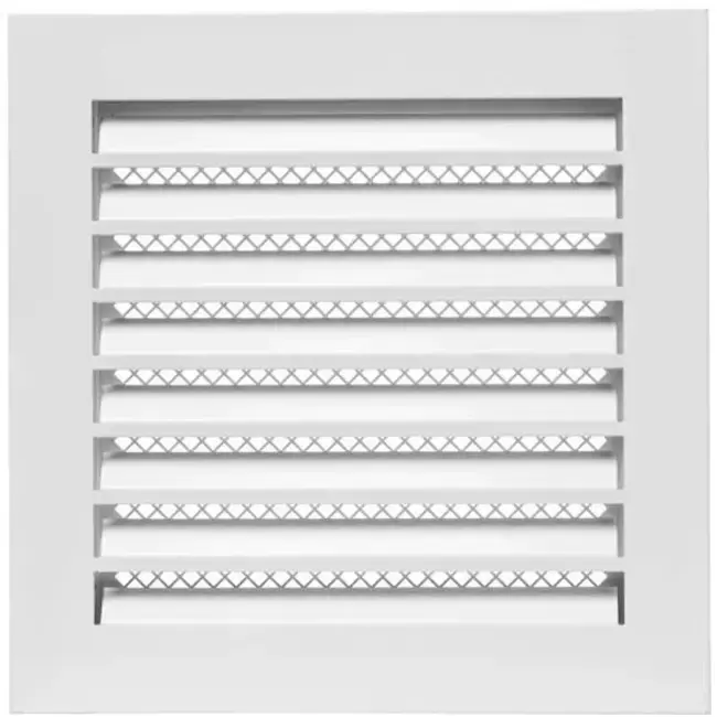 Grille métal industriel 200 x 200 mm blanc - MRF2020