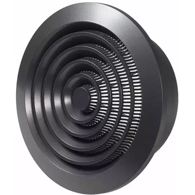 Grille de ventilation ronde grille Ø 125 mm anthracite - NGA125A