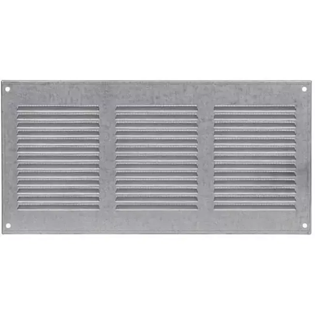 Grille métal 300 x 150 mm zinc - MR3015Zn