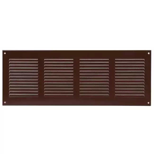 Grille métal 400 x 150 mm marron - MR4015B